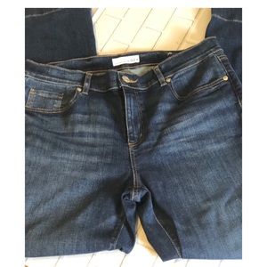 Loft Modern Flare Women's Dark Blue Denim jeans
